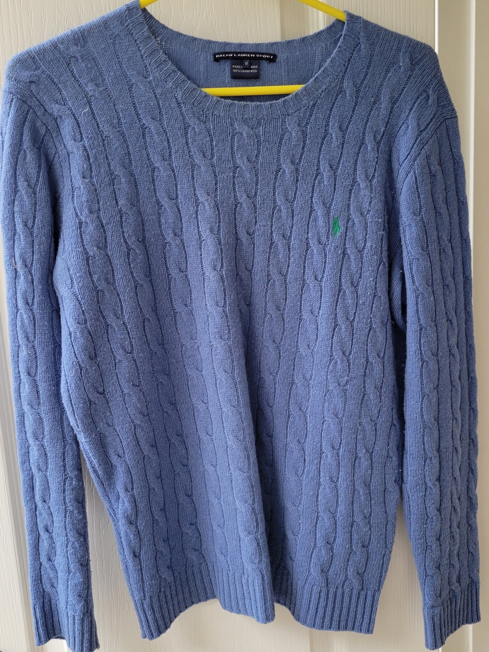 Ralph Lauren Women Cable-Knit Crewneck Sweater - Light Blue